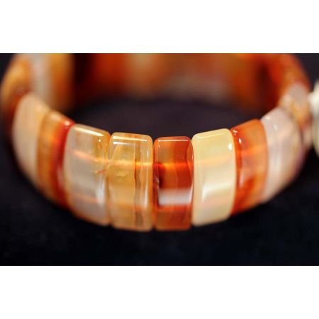 Karneolstreifen-Armband