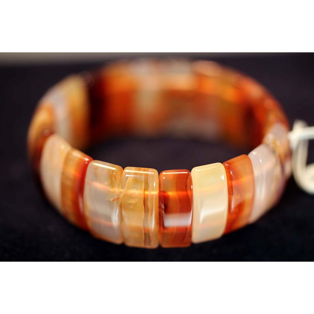 Karneolstreifen-Armband