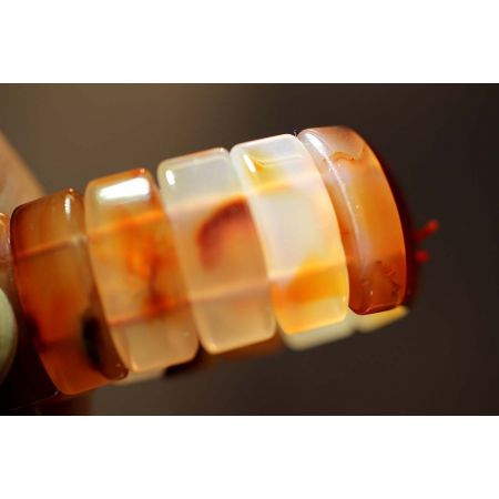 Karneolstreifen-Armband