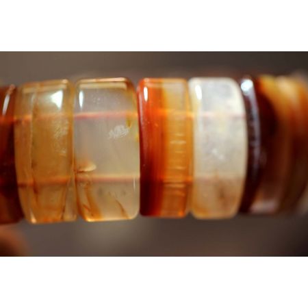 Karneolstreifen-Armband