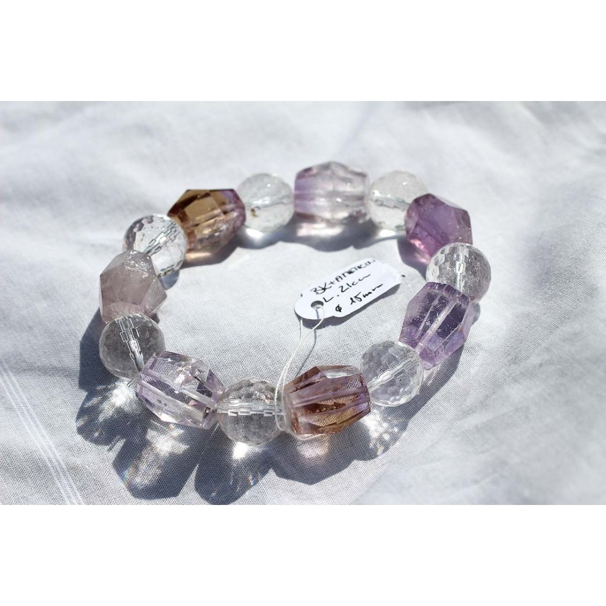 Bergkristall-/Ametrin-Energie-Kristall-Armband