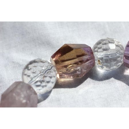 Bergkristall-/Ametrin-Energie-Kristall-Armband