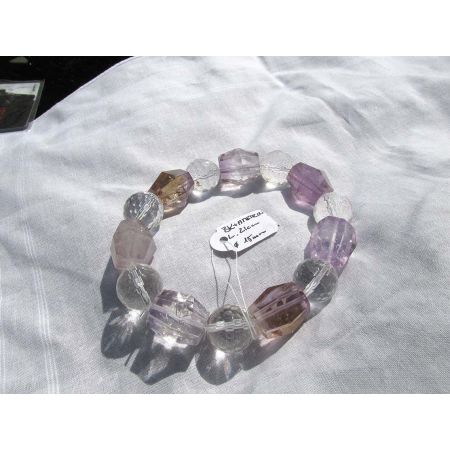 Bergkristall-/Ametrin-Energie-Kristall-Armband