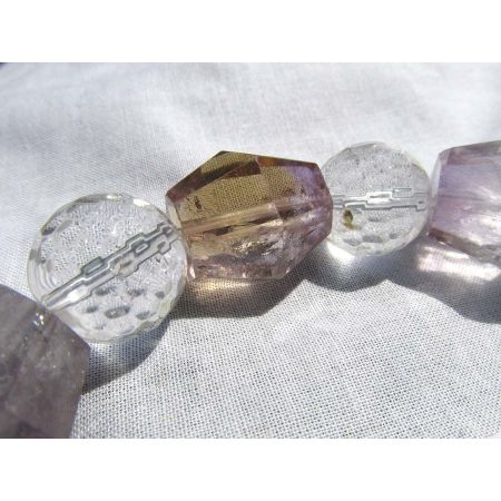 Bergkristall-/Ametrin-Energie-Kristall-Armband