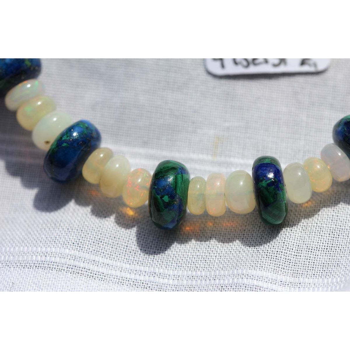 Azur.-Malachit/Opal-Kristall-Armband