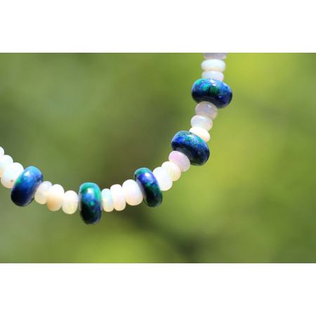 Azur.-Malachit/Opal-Kristall-Armband