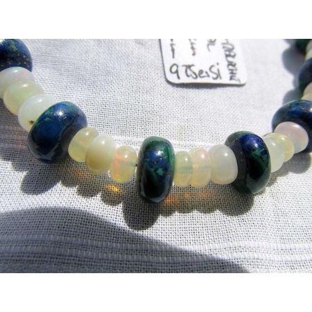 Azur.-Malachit/Opal-Kristall-Armband