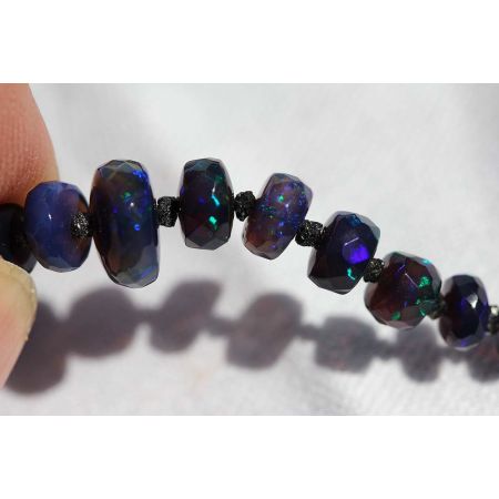 WELO-Opal+Black Diamonds-Energie-Kette