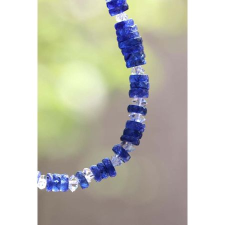Blue - Saphire / Herkimer - Energie - Kette