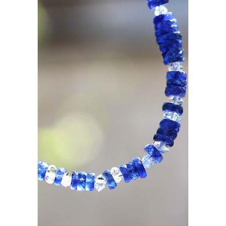 Blue - Saphire / Herkimer - Energie - Kette