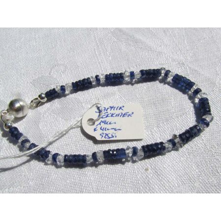 Blue - Saphire / Herkimer - Energie - Armband