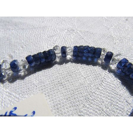 Blue - Saphire / Herkimer - Energie - Armband