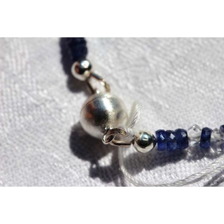 Blue - Saphire / Herkimer - Energie - Armband