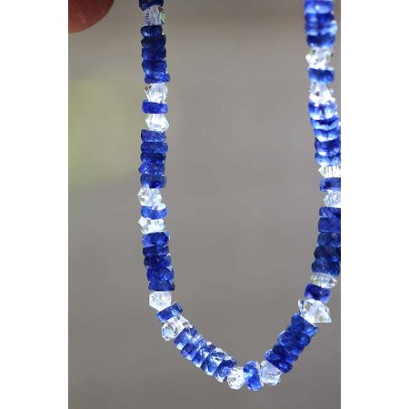 Blue - Saphire / Herkimer - Energie - Armband