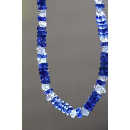 Blue - Saphire / Herkimer - Energie - Armband