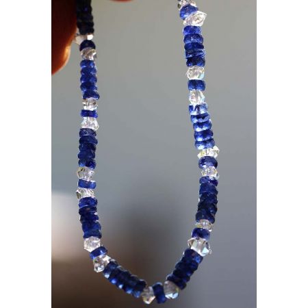 Blue - Saphire / Herkimer - Energie - Armband