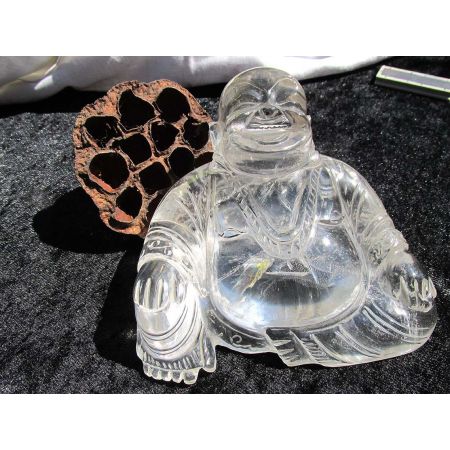 Bergkristall - Energie- Buddha
