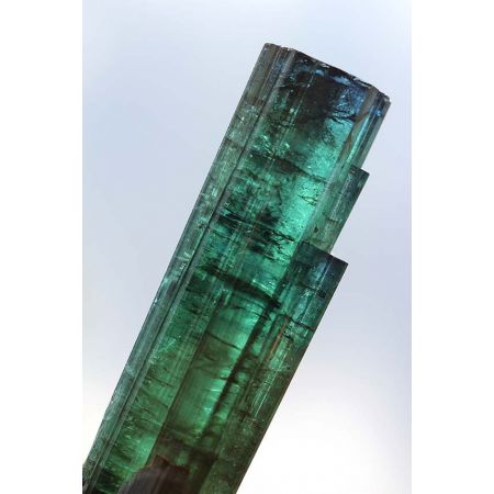 bi-color Turmalin-Aggregat, grün und blau