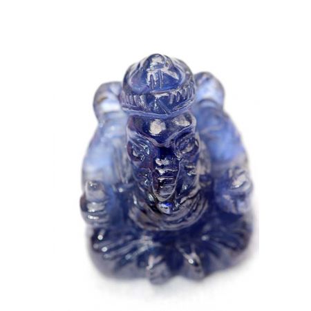Ganesha, sitzend, Saphir, blau