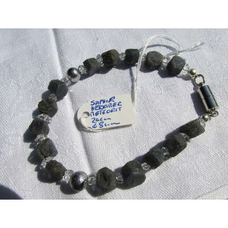 Herkimer + Saphire + Meteoritkugeln - Energiearmband