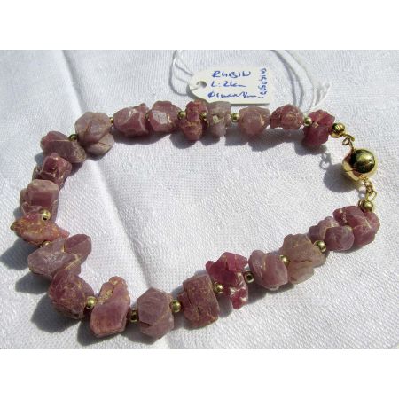 Rubinaggregate-Energie Armband