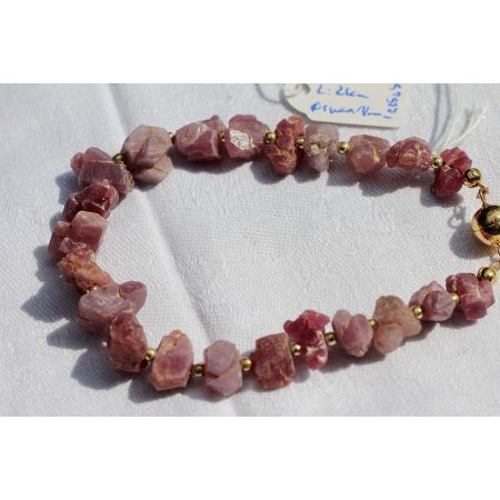 Rubinaggregate-Energie Armband