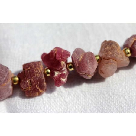 Rubinaggregate-Energie Armband