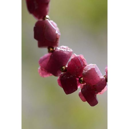 Rubinaggregate-Energie Armband