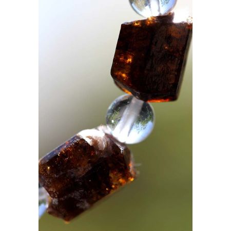 Dravit + Bergkristall-Energie-Armband