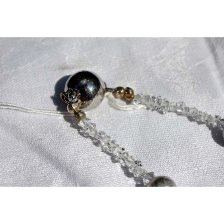 Herkimer + Meteoritkugel- Energiearmband