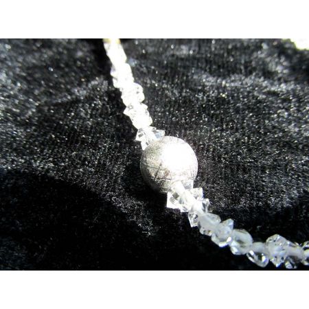 Herkimer + Meteoritkugel- Energiearmband