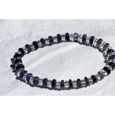 Iolith - Bergkristall Energiearmband