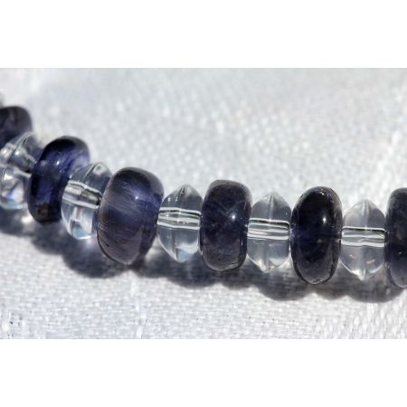 Iolith - Bergkristall Energiearmband