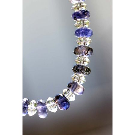 Iolith - Bergkristall Energiearmband