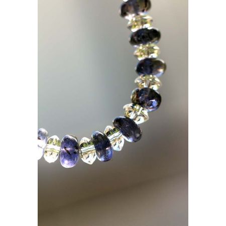 Iolith - Bergkristall Energiearmband