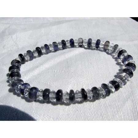 Iolith - Bergkristall Energiearmband