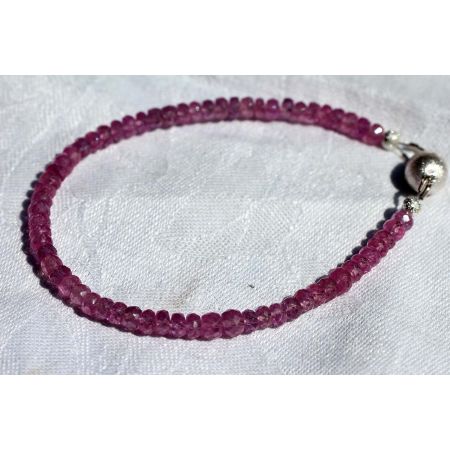 Saphir, pink - Energiearmband