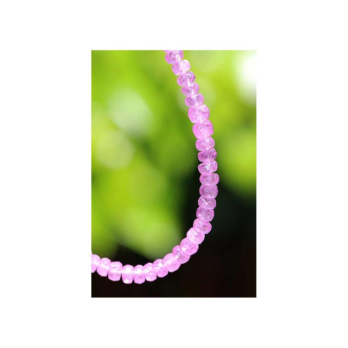 Saphir, pink - Energiearmband