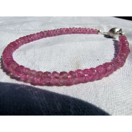 Saphir, pink - Energiearmband