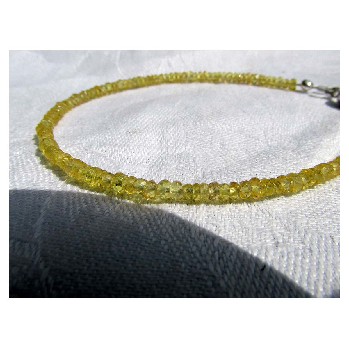 Saphir, gelb - Energiearmband