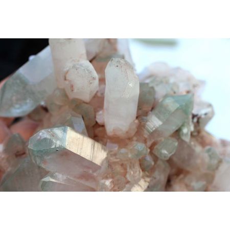 Bergkristall+Fuchsitphantome-Energie-Stufe