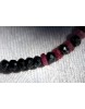 Pink Saphire + schwarze Spinelle Energiearmband