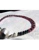 Pink Saphire + schwarze Spinelle Energiearmband