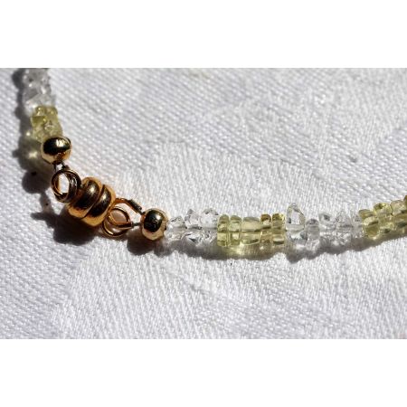 Herkimer+Lemonquarz Energiearmband, powerful healer