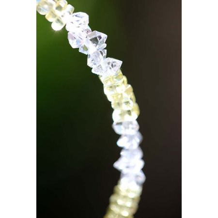 Herkimer+Lemonquarz Energiearmband, powerful healer