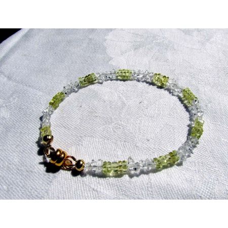 Herkimer+Lemonquarz Energiearmband, powerful healer