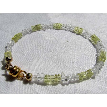 Herkimer+Lemonquarz Energiearmband, powerful healer
