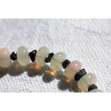 Schwarze Diamanten+WELO - Energiearmband