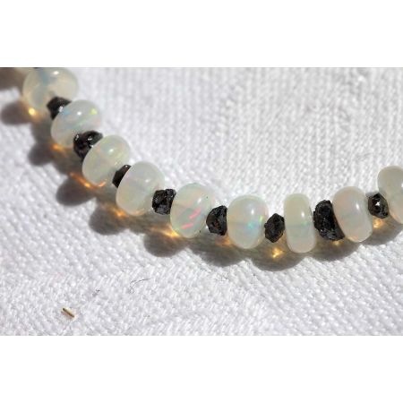 Schwarze Diamanten+WELO - Energiearmband