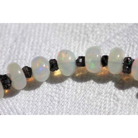 Schwarze Diamanten+WELO - Energiearmband